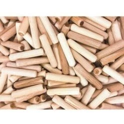 Paquete De 400 Tacos De Madera De 8 Mm X 40 Mm, Taco De Madera De Haya Maciza, Ideal Para Fresas De Carpintería, Adecuado Para Plantilla De Perforación/guía De Perforación.