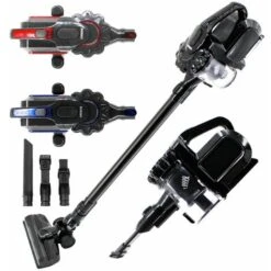 AREBOS Aspiradora Mano Batería De Aspiradora 2 En 1 Sin Bolsa Inalámbrica