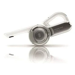Black & Decker BLACK+DECKER PV1820L Aspirador De Mano Sin Cable 18 V (1.5 Ah) 8 Posiciones De Limpieza Cabezal Pivotante Acción Ciclónica Diseño Compacto Y Ligero, Color Blanco