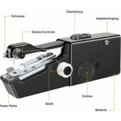 Máquina De Coser, Máquina De Coser Eléctrica De Mano, Mini Máquina De Coser Portátil Utilizada Para Telas De Ropa, Cortinas Y Bufandas, Máquinas De Renovación Y Viaje 7 Máquina De Coser, Máquina De Coser Eléctrica De Mano, Mini Máquina De Coser Portátil Utilizada Para Telas De Ropa, Cortinas Y Bufandas, Máquinas De Renovación Y Viaje -Hogar Limpieza Tienda 55288424 3