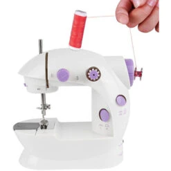 Máquina De Coser Portátil, Mini Máquina De Coser Multifunción Con 12 Modelos De Puntos Para Principiantes, Ropa DIY