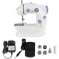 Máquina De Coser Portátil, Mini Máquina De Coser Multifunción Con 12 Modelos De Puntos Para Principiantes, Ropa DIY 8 Máquina De Coser Portátil, Mini Máquina De Coser Multifunción Con 12 Modelos De Puntos Para Principiantes, Ropa DIY -Hogar Limpieza Tienda 58503400 4