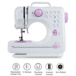 505 Mini Máquina De Coser Portátil Y Versátil, Máquina De Coser Eléctrica