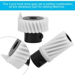 Juego De Engranajes Para Máquina De Coser, 4 Uds., Accesorios De Cantante De Engranajes De Plástico, Máquina De Coser 174488 + 174491 + 163997 + 163328 -Hogar Limpieza Tienda 63828940 3