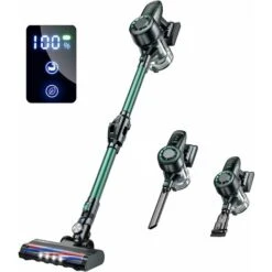 Laresar Aspiradora Sin Cable 30 KPa, Aspirador Escoba Potente, Pantalla Digital, Batería Hast 35 Minutos, Taza Polvo De 1,5 Litros, Tubo Plegable, Cepillo Rodillo 2 En 1 Para Pisos Y Alfombra(Elite 2)