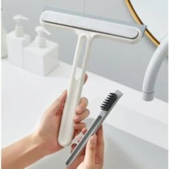 Limpiaparabrisas Dos En Uno Limpiaparabrisas Para El Hogar Limpiaparabrisas Limpiaparabrisas Limpiaparabrisas Cepillo De Vidrio Herramienta Raspadora (Blanco),GroupM ES -Hogar Limpieza Tienda 64805326 3