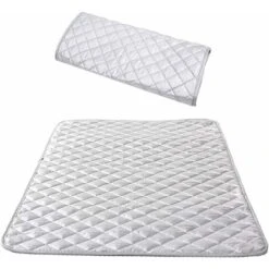 Almohadilla De Planchado Aislada Manta De Planchado A Vapor Algodón Estera De Planchado De Mesa Portátil Para Lavadora Secadora Viajar A Casa Plata 48 85 Cm