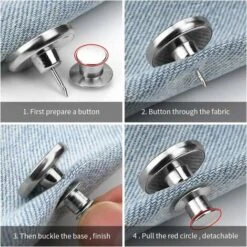 Botón De Jeans Desmontable, Botón De Pantalones, Juego De 12 Botones De Jeans Ajustables, Botones Desmontables Instantáneos, Botón De Jeans Retráctil, Botón De Metal Desmontable Para Ropa, Jeans, Fald 7 Botón De Jeans Desmontable, Botón De Pantalones, Juego De 12 Botones De Jeans Ajustables, Botones Desmontables Instantáneos, Botón De Jeans Retráctil, Botón De Metal Desmontable Para Ropa, Jeans, Fald -Hogar Limpieza Tienda 74996076 3