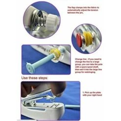 Mini Máquina De Coser Manual Portátil Para Costura Curativa Ropa Del Hogar (blanco)—— 8 Mini Máquina De Coser Manual Portátil Para Costura Curativa Ropa Del Hogar (blanco)—— -Hogar Limpieza Tienda 75015024 4