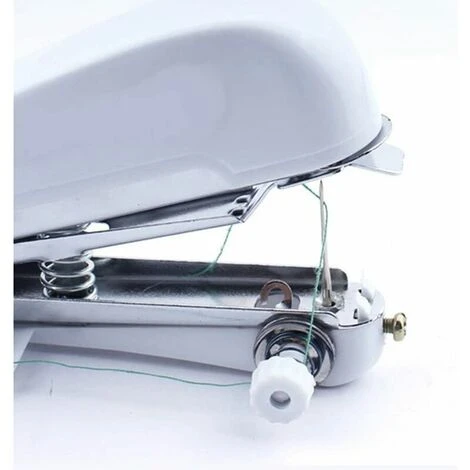 Mini Máquina De Coser Manual Portátil Para Costura Curativa Ropa Del Hogar (blanco)—— 5 Mini Máquina De Coser Manual Portátil Para Costura Curativa Ropa Del Hogar (blanco)—— - Imagen 5