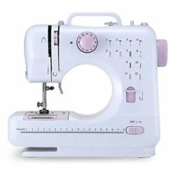 Máquinas De Coser Portátiles Mini Máquina De Coser Eléctrica Doméstica De Fácil Uso Con 12 Puntadas Incorporadas Multicolor