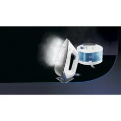 Braun Centro De Planchado IS2143BL 2.400 W. Suela Deslizante. Deposito 1.5L. Anti-goteo Digital. Color Blanco