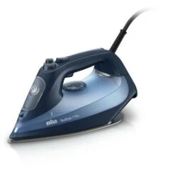 Braun Plancha De Vapor SI7160BL 3.000 W. Suela Deslizante. Punta De Precisión. Apagado Automático. Color Azul.