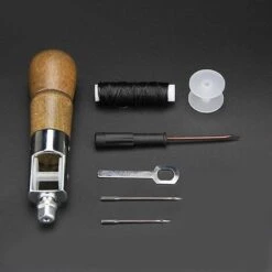 Máquina De Coser A Mano De Cuero DIY Máquina De Coser De Cuero -Hogar Limpieza Tienda 85665904 3