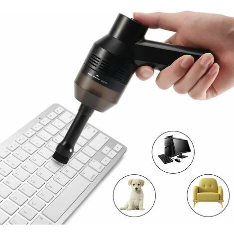 LYCXAMES -- Aspirador De Teclado Inalámbrico, Limpiador De Teclado USB, Mini Aspirador De Teclado De Coche De 1000 Pa, Kit De Limpieza De Polvo, Espacio De Limpieza Para Teclado, Coche, Pelo De Mascot 1 LYCXAMES -- Aspirador De Teclado Inalámbrico, Limpiador De Teclado USB, Mini Aspirador De Teclado De Coche De 1000 Pa, Kit De Limpieza De Polvo, Espacio De Limpieza Para Teclado, Coche, Pelo De Mascot