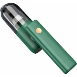 Aspirador De Coche Con Luz LED Inalámbrico Mini Hogar Con Alta Succión (verde)