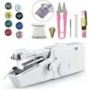 Mini Máquina De Coser Eléctrica Portátil Con Accesorios De Costura Para Telas…