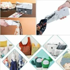 Mini Máquina De Coser Eléctrica Portátil Con Accesorios De Costura Para Telas… -Hogar Limpieza Tienda 97079815 5